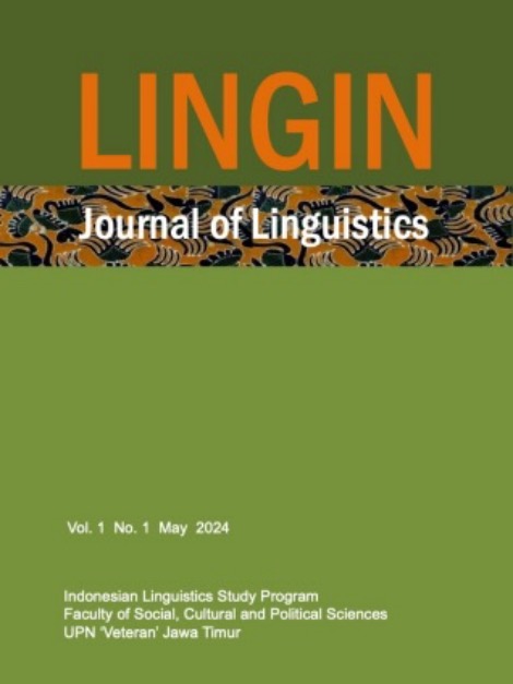 					View Vol. 1 No. 1 (2024): Lingin Journal of Linguistics
				